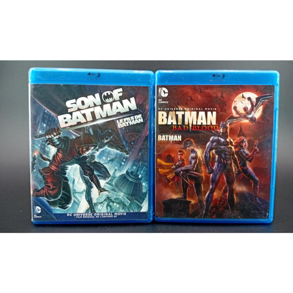 Son of Batman & Batman: Bad Blood Blu-ray Bundle DC Animated Movies VG